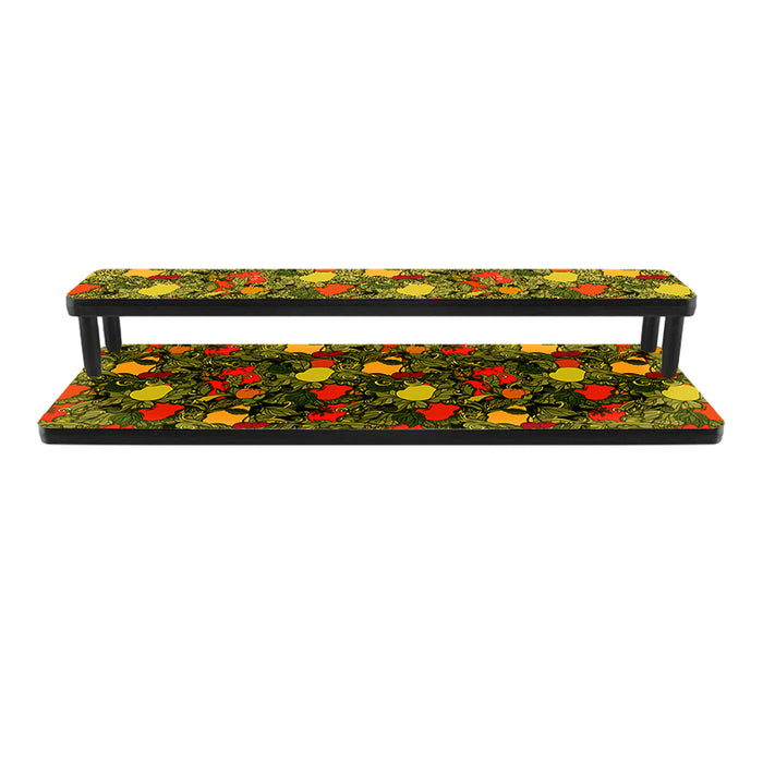 Counter Caddies™ - "Fruits and Vegetables" Themed Artwork - Straight Shelf - 24" Length