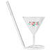 Martini Sipper Cup with built in straw - Tini Bit Naughty - 4oz