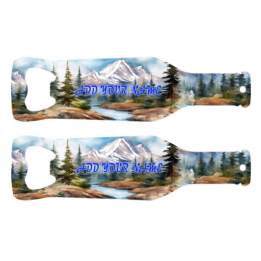 Bottle shaped mountains opener