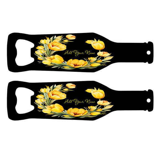 Bottle shaped tulips opener