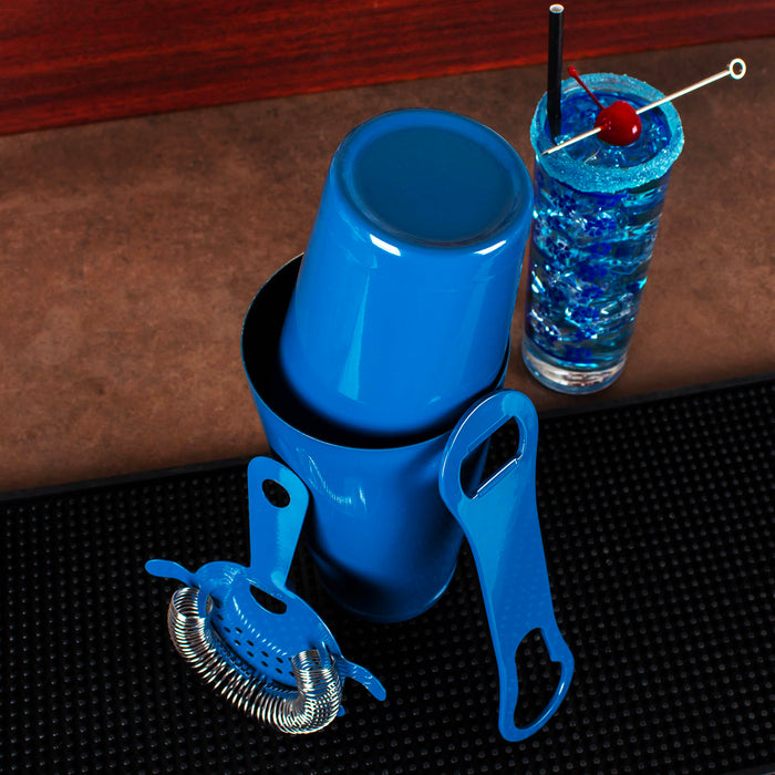 4 PIECE BAR SET WITH V-ROD® - AZURE BLUE