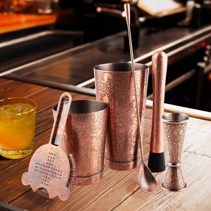 Olea® Brushed Copper Bar Set - Fairy Pattern