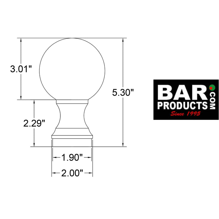 Ball End Cap (Finish Options)