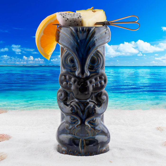 BarConic® Tiki Drinkware - Ceramic Duece Mug - 18 ounce