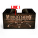 Customizable Wooden Bar Caddy - Western Saloon