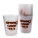 Stackable Reusable Tumblers - Spooky Good Fun Print (Set of 10) - 16 ounce