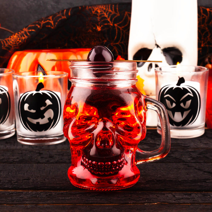 BarConic® Skull Mason Jar w/handle - 4oz