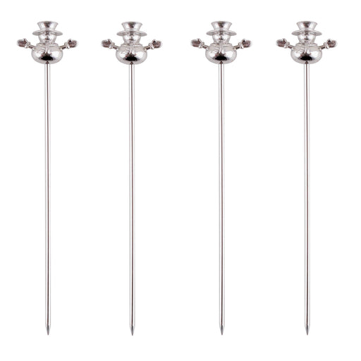 BarConic® Snowman Cocktail Pick - Set of 4