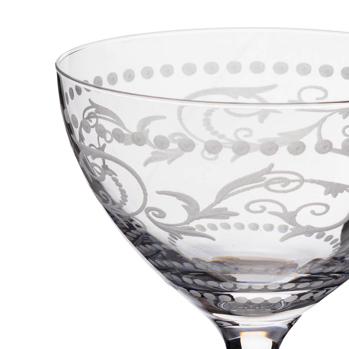 Vintage Martini Cocktail Glass - 8 oz - 6 Pack