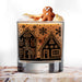 Gingerbread Town Christmas Glass