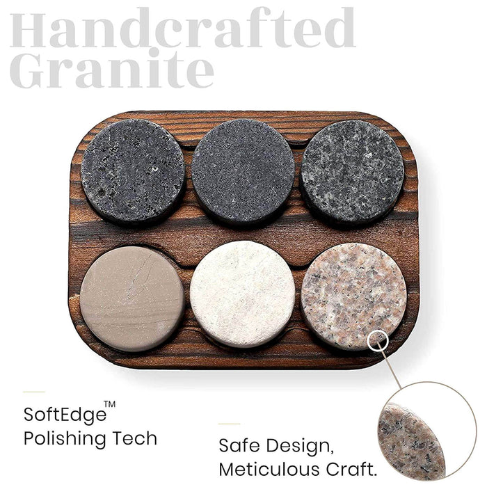 ROCKS Granite Whiskey Stones Gift Set