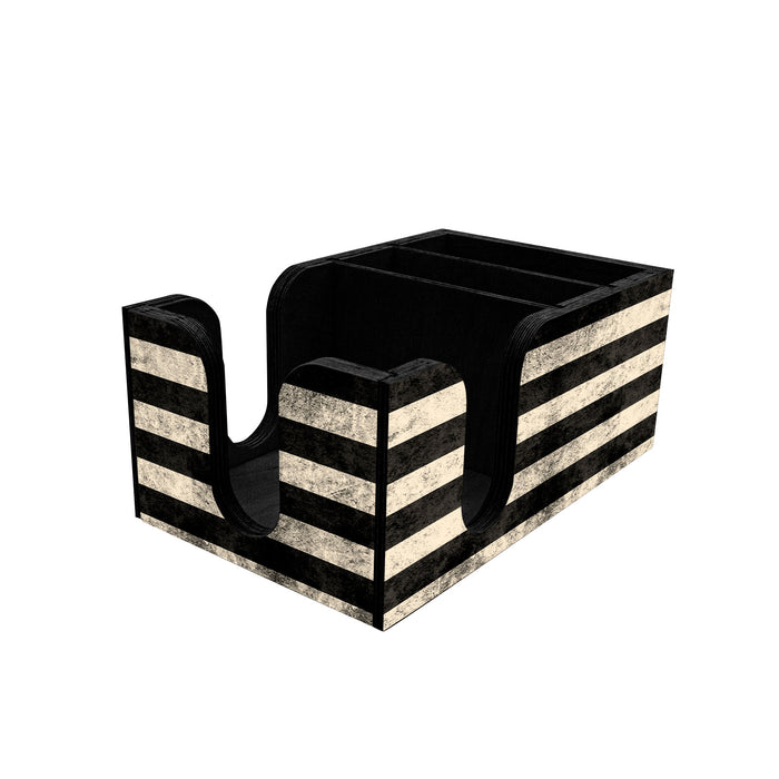 Bar Top Napkin Caddy - Black American Flag