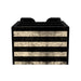 Bar Top Napkin Caddy - Black American Flag