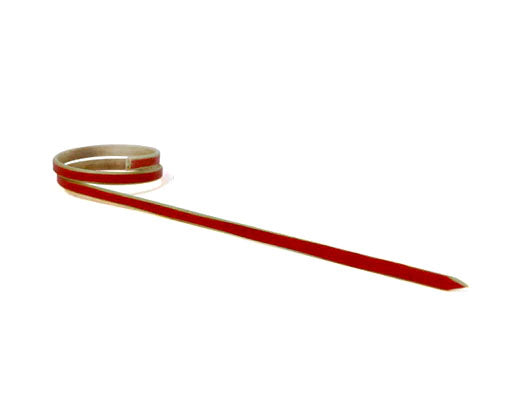 Ring Bamboo Cocktail Picks - 100 Pack - Red