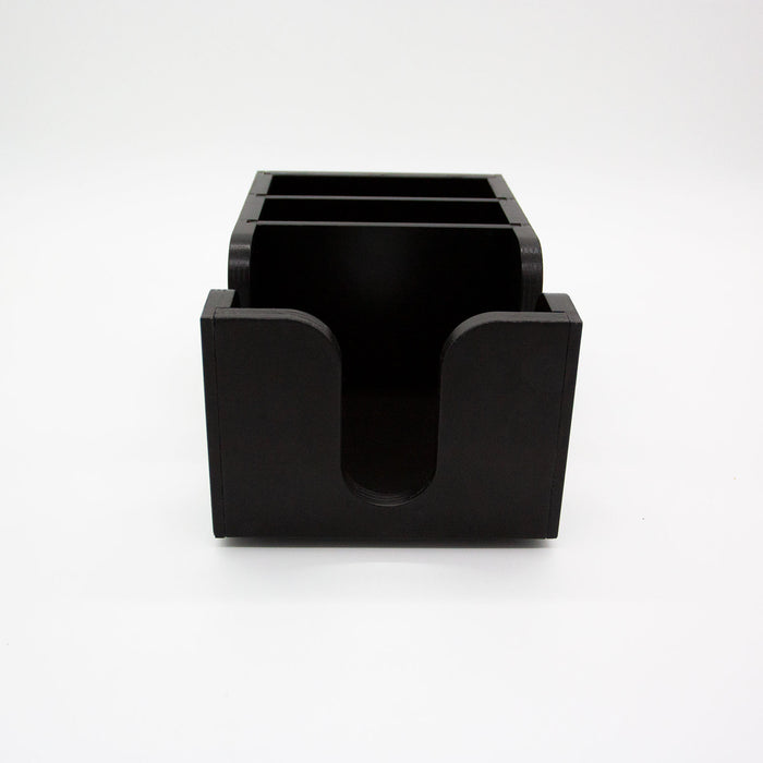 Wooden Bar Top Napkin Caddy - Black Stain