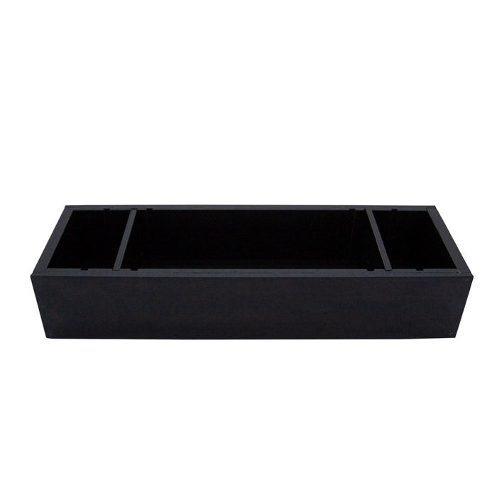 Wooden Condiment Caddy - Black Stain