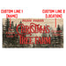 Customizable Large Vintage Wooden Bar Sign - Christmas Tree Farm