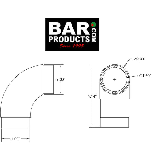 Curved Flush Elbow Fitting - 90 Degree - (Finish Options)