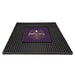 Custom Rubber Service Mat with Square Imprint Area - 12" x 12"