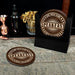 Wooden Round Coasters - Customizable Engraved - Speakeasy Theme - Set of 4