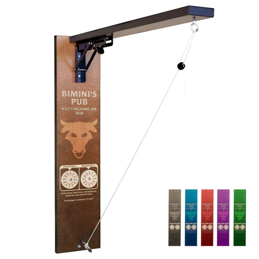 Wall Mounted Folding Ring Toss - Bull