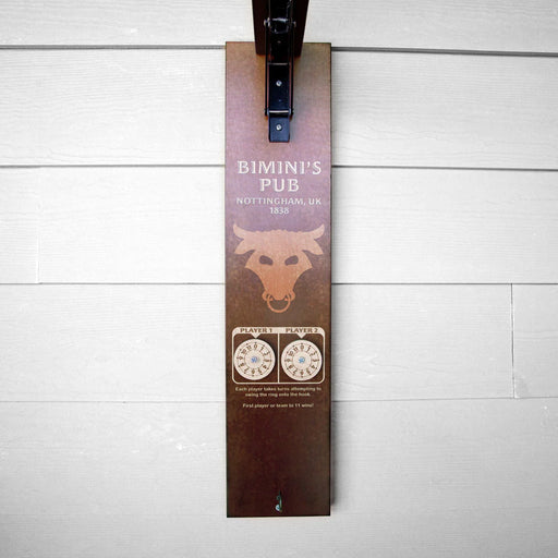 Wall Mounted Folding Ring Toss - Bull