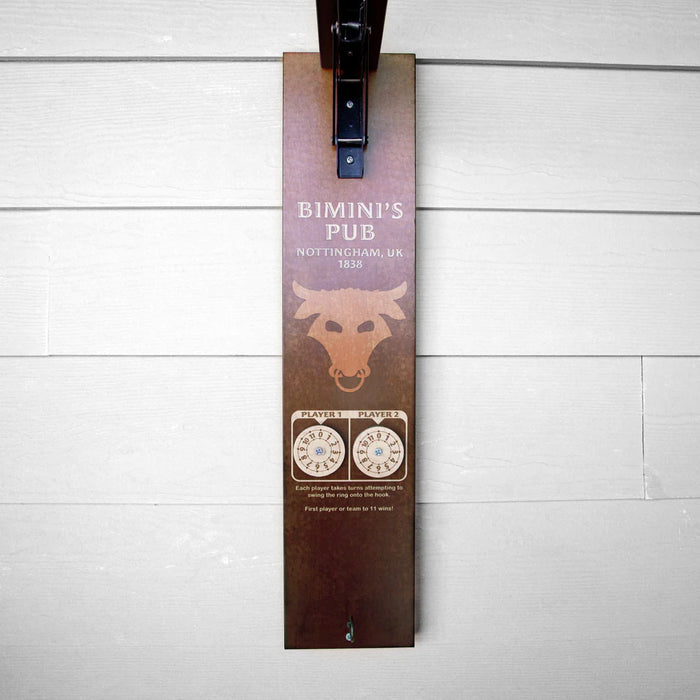 Wall Mounted Folding Ring Toss - Bull