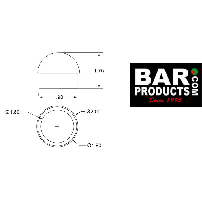 Dome End Cap - (Finish Options)