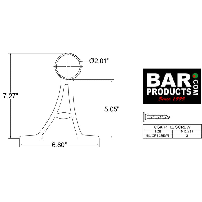 Floor Mount Bracket (Finish Options)