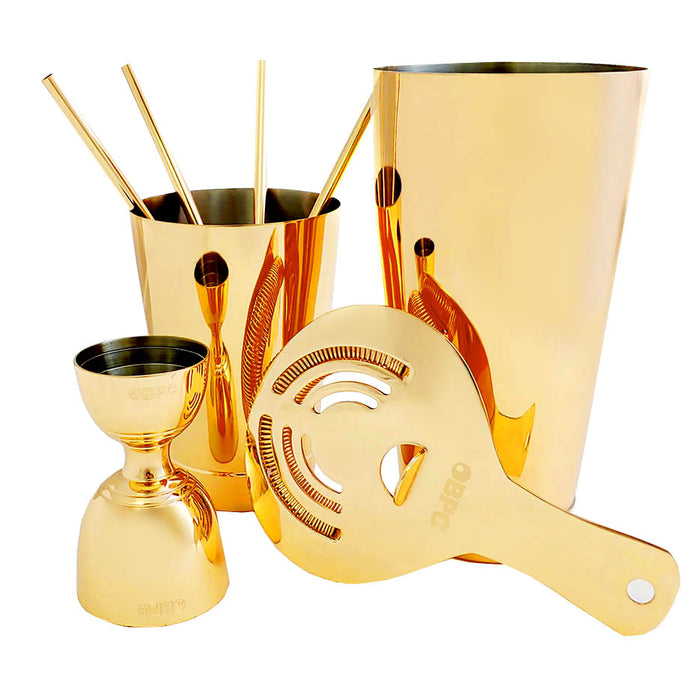 Olea™ 8 Pieced Bar Set - Gold Plated