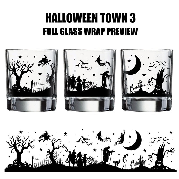 BarConic® Glassware - Old Fashioned Glass - Halloween Town