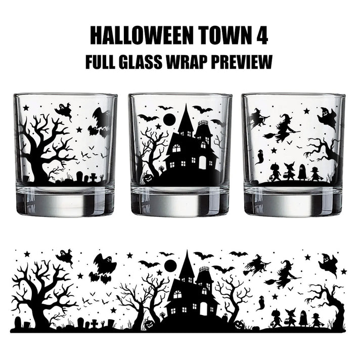 BarConic® Glassware - Old Fashioned Glass - Halloween Town