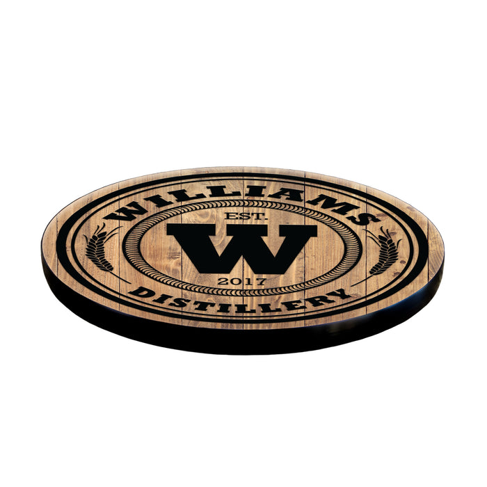 Wood Lazy Susan - Add Your Name - Distillery - Size Variations