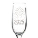 New Years Champagne Glass - 7.5oz Flute- 2025