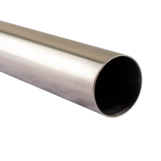 Bar Foot Rail Tubing - Brushed Stainless Steel (Length Options)