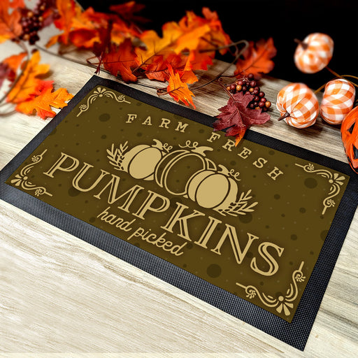 Bar Service Mat - Farm Fresh Pumpkins - 17.25" X 10"