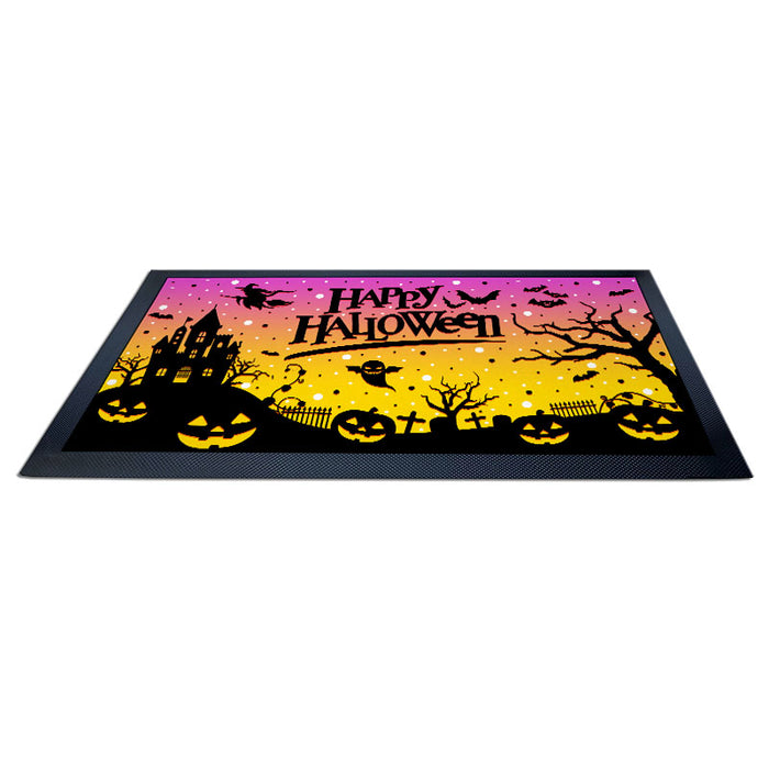 Bar Service Mat - Happy Halloween - 17.25" X 10"