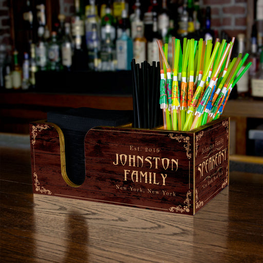 Bar Top Napkin Caddy - Speakeasy