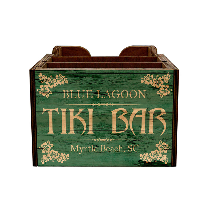 Bar Top Napkin Caddy - Tiki Bar