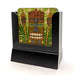 Wooden Coasters - Tiki Men - Set of 4 w/ Coaster Caddy