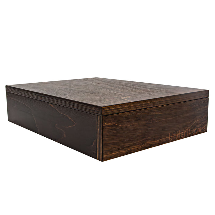 UnderDrawers™ Salt Rimmer Drawer, Walnut Stain closed