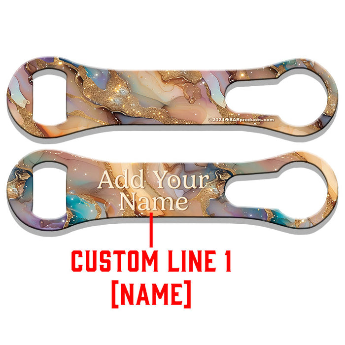 Custom  V-Rod® Bottle Opener – Beige Marble