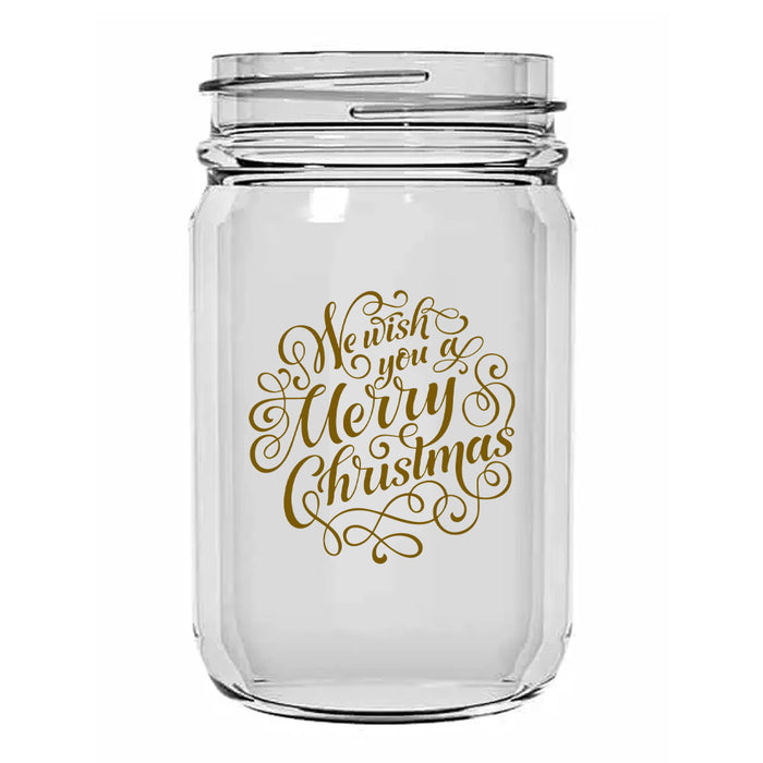 BarConic Mason Jar Glassware Christmas Collection