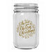 BarConic Mason Jar Glassware Christmas Collection