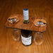 Customizable Wood Wine Glass Caddy - Custom Family Name