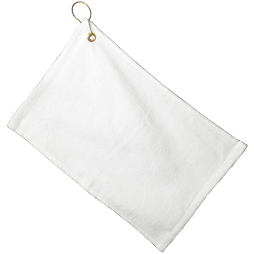 15'' x 25'' White Bar Towel With Hook