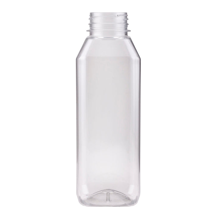 Tall Square Beverage Container - Clear