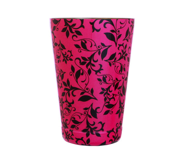 Cocktail Shaker Tin - Printed Designer Series - 18oz weighted - Pink Swirl 