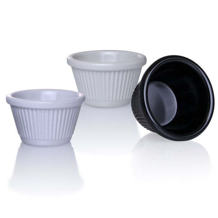 2 oz. Fluted Melamine Ramekin - 12/pack