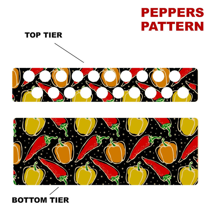 CHOOSE YOUR PATTERN - Counter Caddies™ - 24 INCH STRAIGHT UNIT w/ K-Cup Holes